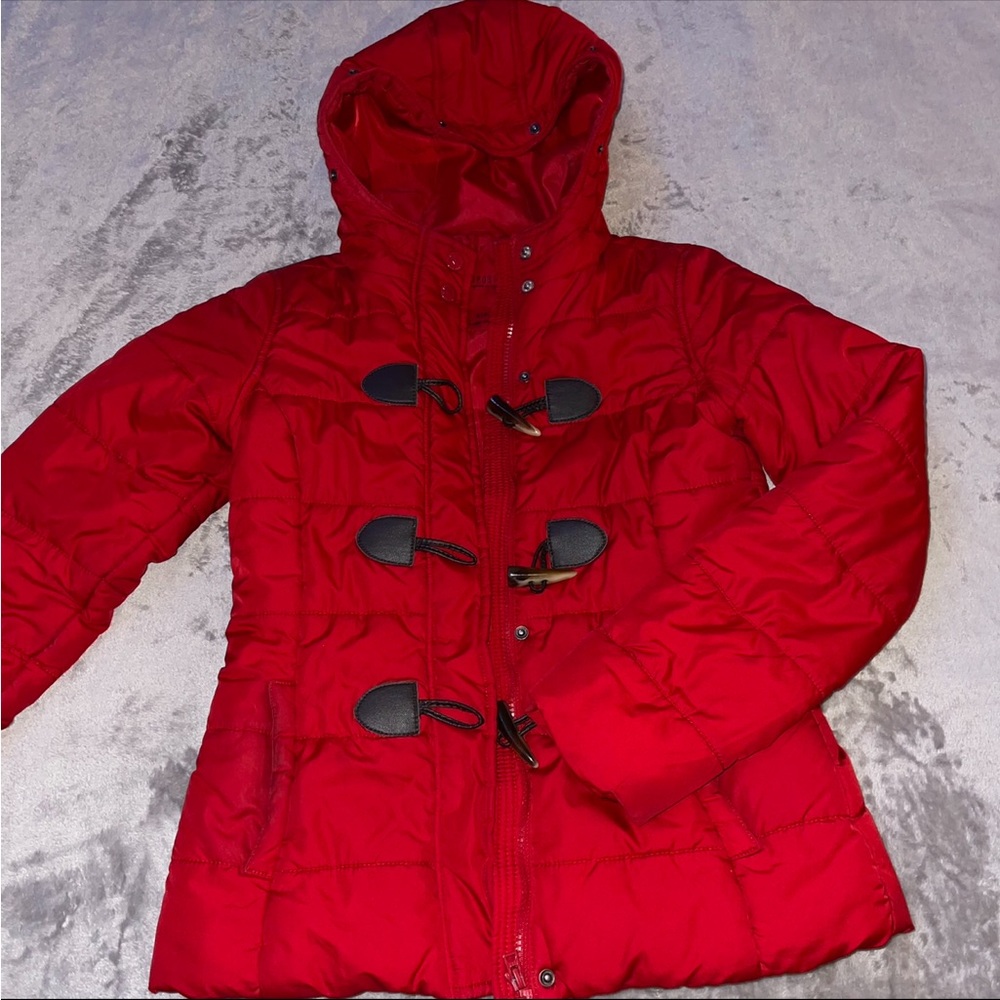 Aeropostale red full zip winter jacket/ bomber jacket